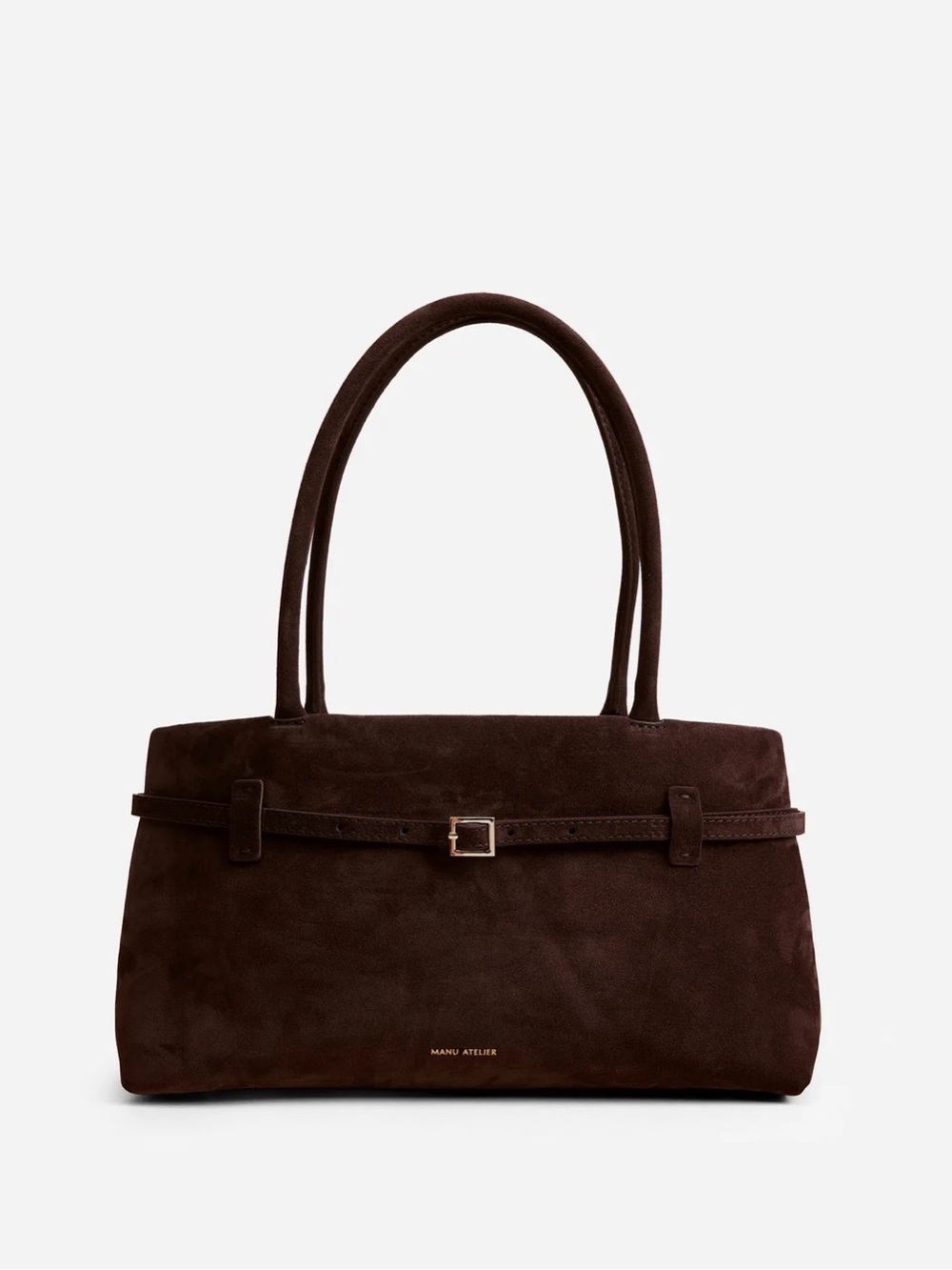 Manu Atelier Le Cambon East West Deep Brown Suede